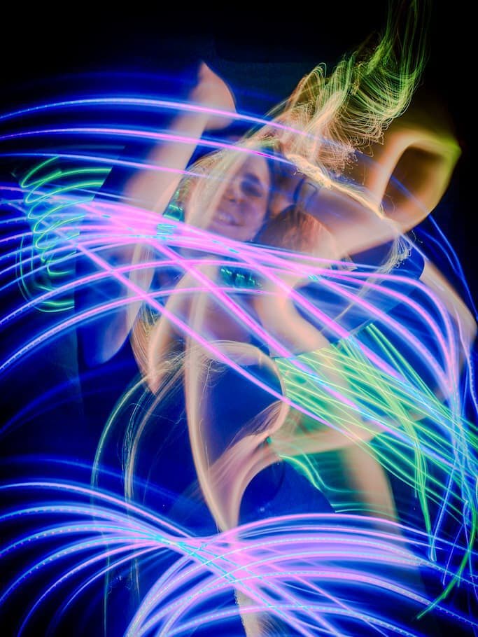 Techno lights at Electric Monday, KitKatClub